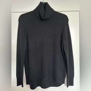 NWT J.Crew Everyday Wool Blend Boyfriend Turtleneck Sweater Black Size XS